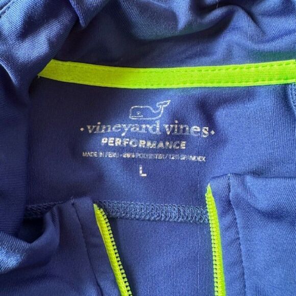 Vineyard Vines Performance Men's Full Zip Lightweight Jacket Size Large in Blue - Picture 3 of 4